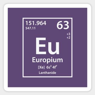 Europium Element Sticker